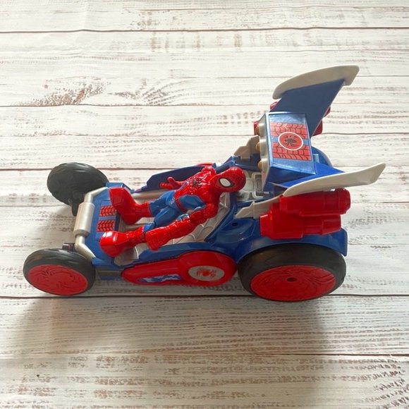 Hasbro Playskool Heroes Adventures 2012 Spiderman Web Wing Car Transforming Toy - Picture 5 of 11